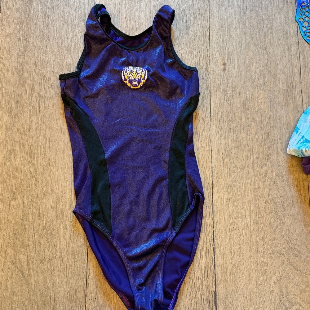 Purple and Black Alpha Factor Leotard